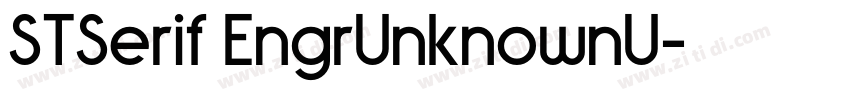 STSerif EngrUnknownU字体转换